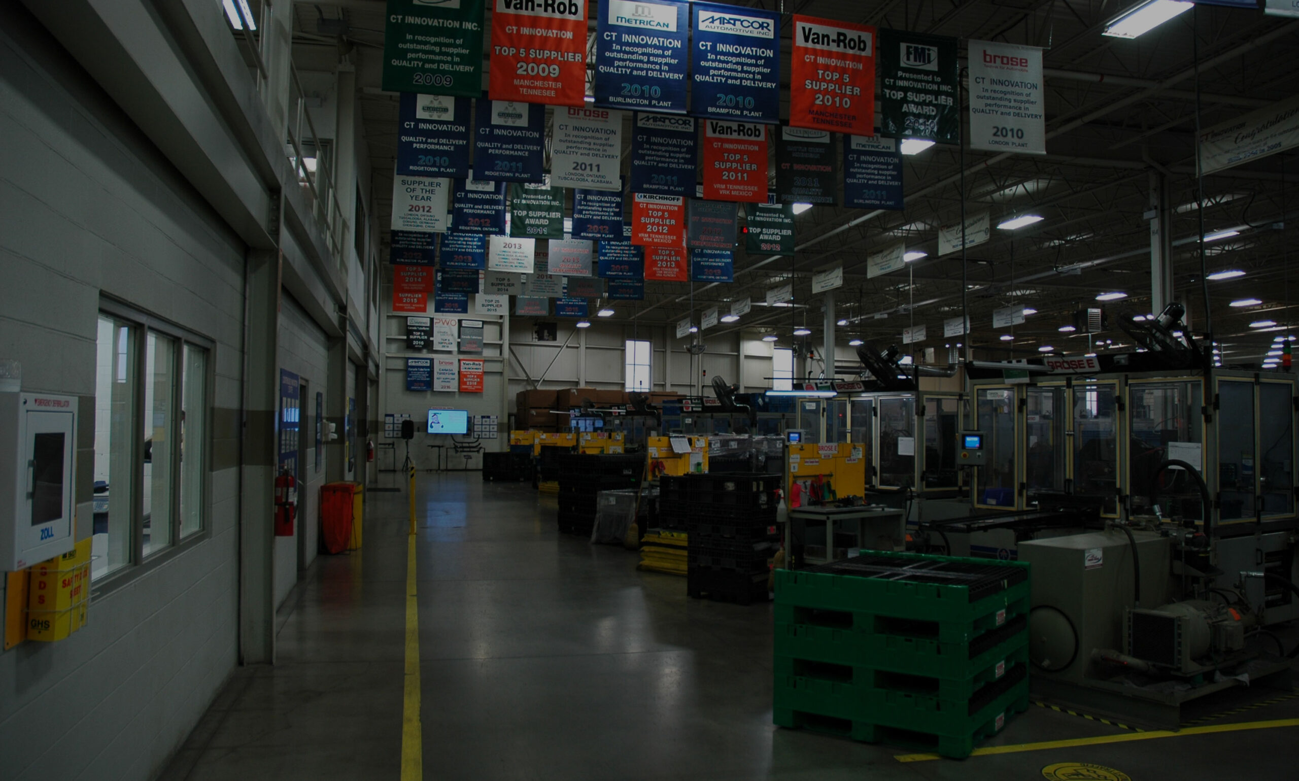 Canada Tubeform building with all their valued supplier flags